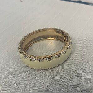 Vintage Enamel Rhinestone Hinge bracelet.